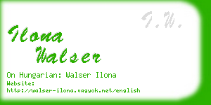 ilona walser business card